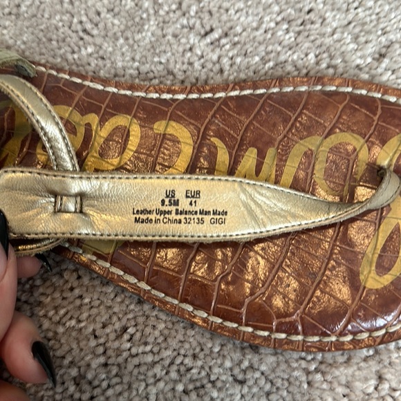 Sam Edelman Gigi Nubuck Sandal in Camo - Picture 2 of 4